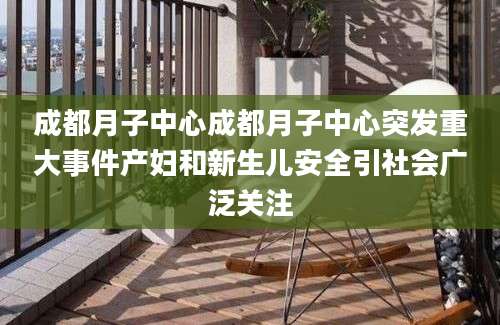 成都月子中心成都月子中心突发重大事件产妇和新生儿安全引社会广泛关注