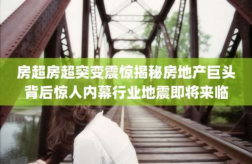 房超房超突变震惊揭秘房地产巨头背后惊人内幕行业地震即将来临