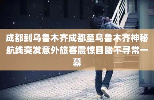 成都到乌鲁木齐成都至乌鲁木齐神秘航线突发意外旅客震惊目睹不寻常一幕