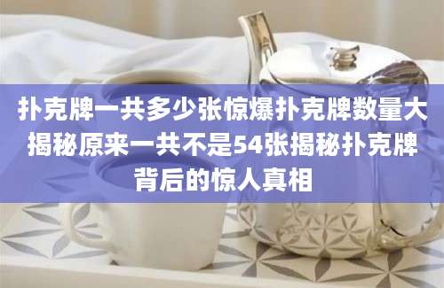扑克牌一共多少张惊爆扑克牌数量大揭秘原来一共不是54张揭秘扑克牌背后的惊人真相