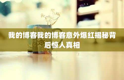 我的博客我的博客意外爆红揭秘背后惊人真相