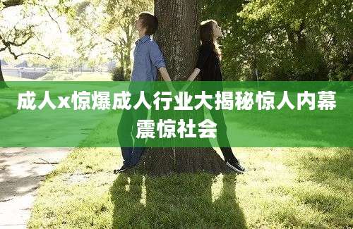 成人x惊爆成人行业大揭秘惊人内幕震惊社会