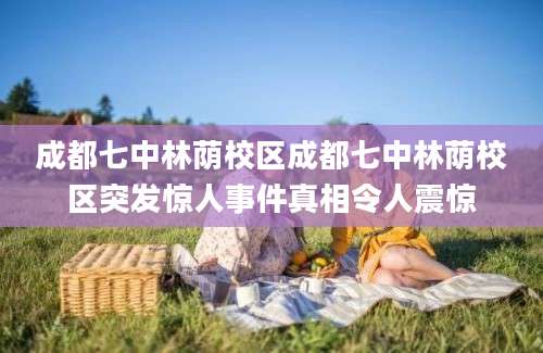 成都七中林荫校区成都七中林荫校区突发惊人事件真相令人震惊