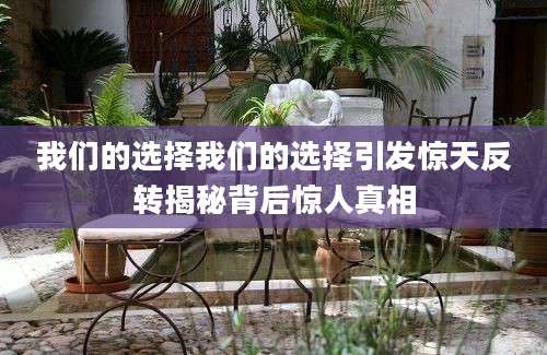 我们的选择我们的选择引发惊天反转揭秘背后惊人真相
