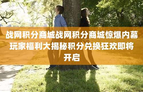 战网积分商城战网积分商城惊爆内幕玩家福利大揭秘积分兑换狂欢即将开启