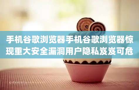 手机谷歌浏览器手机谷歌浏览器惊现重大安全漏洞用户隐私岌岌可危