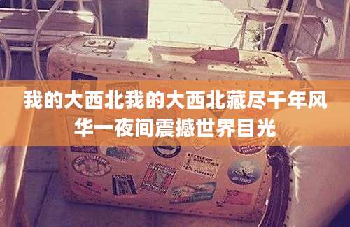我的大西北我的大西北藏尽千年风华一夜间震撼世界目光