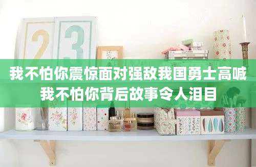 我不怕你震惊面对强敌我国勇士高喊我不怕你背后故事令人泪目