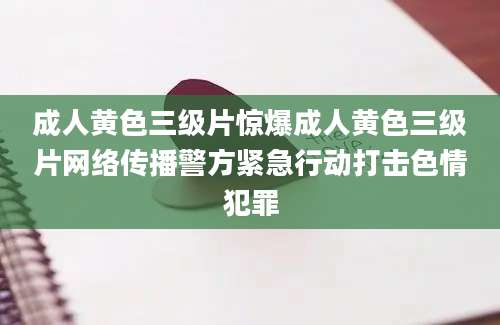成人黄色三级片惊爆成人黄色三级片网络传播警方紧急行动打击色情犯罪