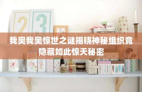 我奥我奥惊世之谜揭晓神秘组织竟隐藏如此惊天秘密