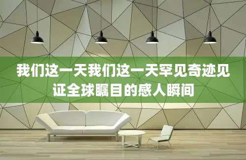 我们这一天我们这一天罕见奇迹见证全球瞩目的感人瞬间