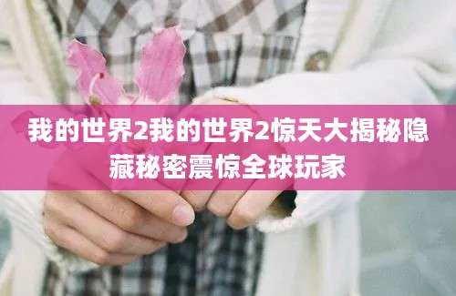 我的世界2我的世界2惊天大揭秘隐藏秘密震惊全球玩家