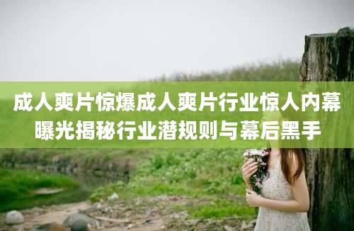 成人爽片惊爆成人爽片行业惊人内幕曝光揭秘行业潜规则与幕后黑手