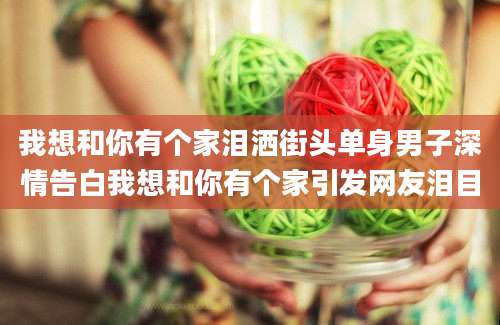 我想和你有个家泪洒街头单身男子深情告白我想和你有个家引发网友泪目
