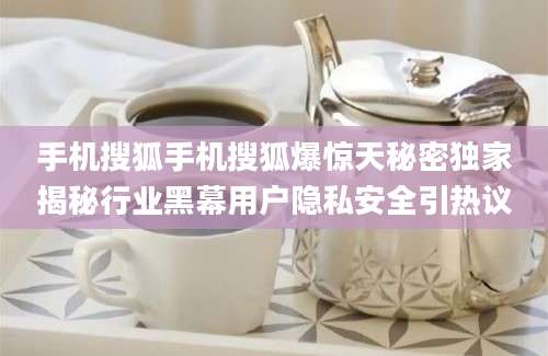 手机搜狐手机搜狐爆惊天秘密独家揭秘行业黑幕用户隐私安全引热议