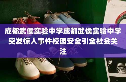 成都武侯实验中学成都武侯实验中学突发惊人事件校园安全引全社会关注