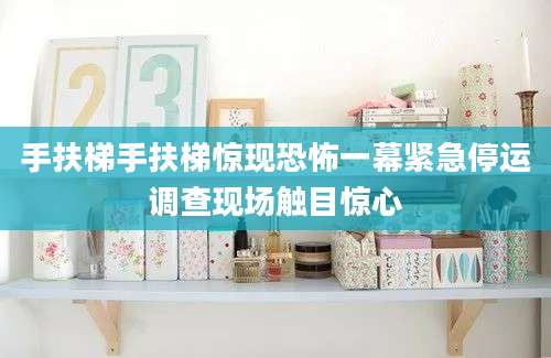 手扶梯手扶梯惊现恐怖一幕紧急停运调查现场触目惊心