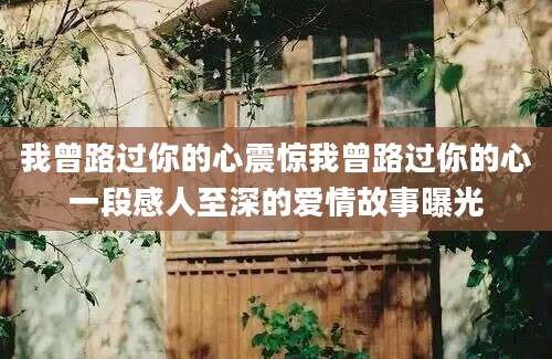 我曾路过你的心震惊我曾路过你的心一段感人至深的爱情故事曝光