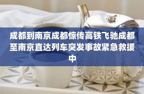 成都到南京成都惊传高铁飞驰成都至南京直达列车突发事故紧急救援中
