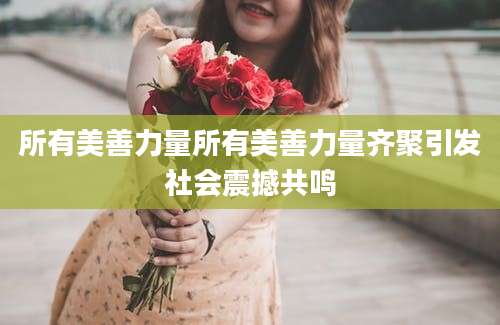 所有美善力量所有美善力量齐聚引发社会震撼共鸣