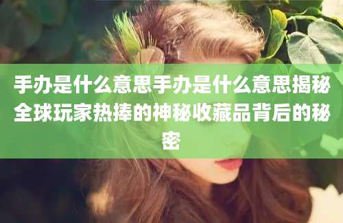 手办是什么意思手办是什么意思揭秘全球玩家热捧的神秘收藏品背后的秘密